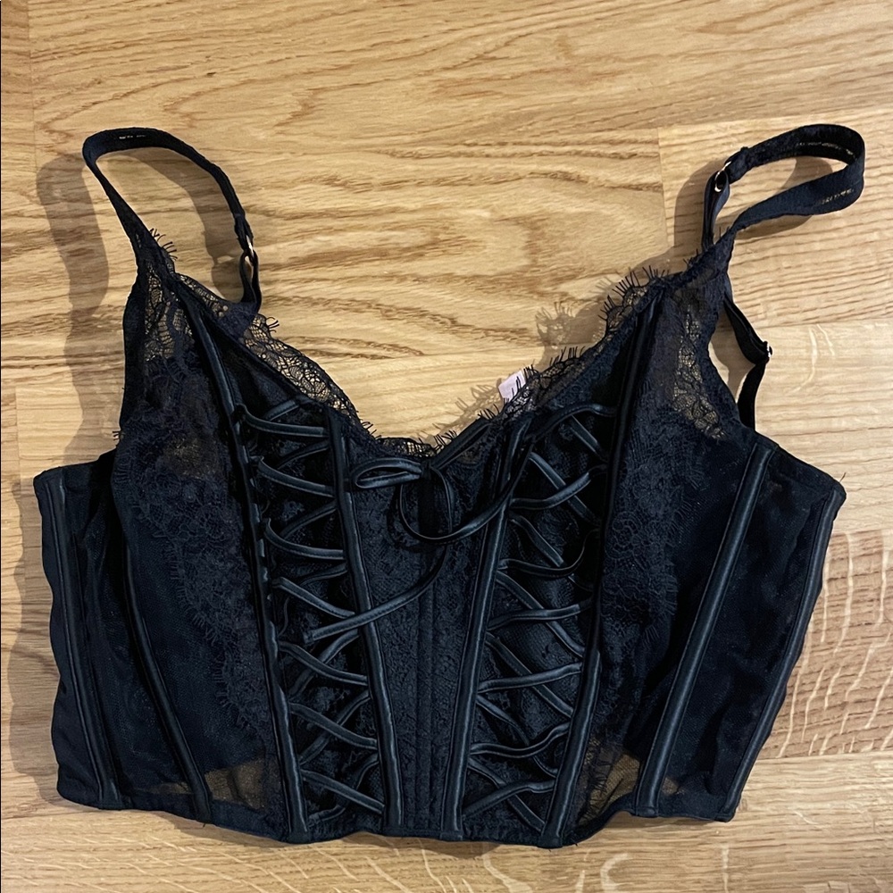 Black Lace Corset/Bralette